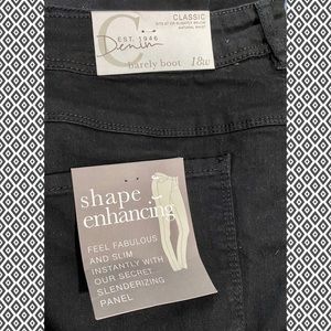 Cato Denim Black Jeans 18w NWT